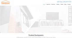 Desktop Screenshot of paraboladevelopments.com