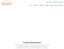 Tablet Screenshot of paraboladevelopments.com